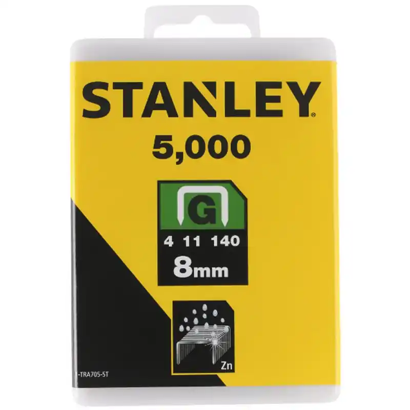 Garantierte Lieferung Stanley 1-TRA704-5T Klammern Typ G 4/11/140, 6mm, 5000 Stück