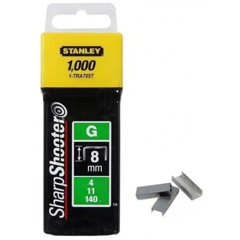 Neue Kollektion Stanley 1-TRA705T Klammern Typ G 4/11/140, 8mm, 1000 Stück