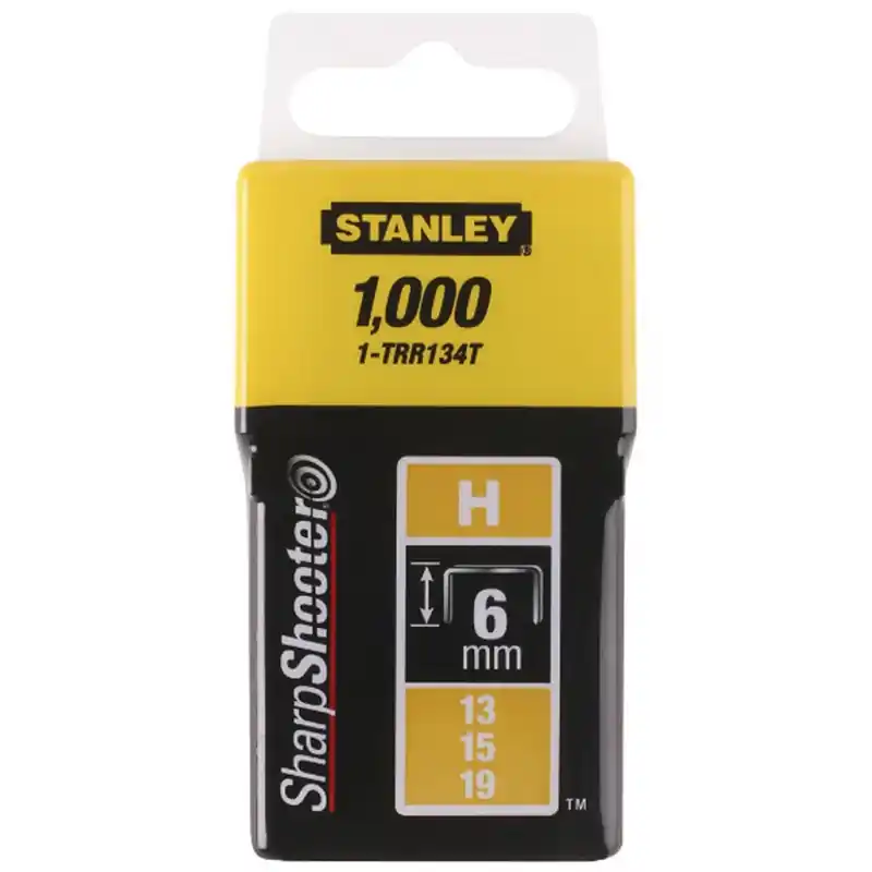 Stanley 1-TRR134T Klammern Typ H 13/15/19 - 6mm, 1000 Stück Jetzt Kaufen