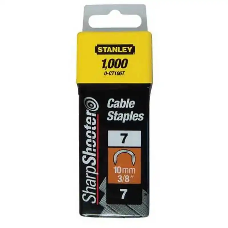 Stanley 1-CT106T Kabelklammern CT100 für 6-CT-10 - 10mm, 1000 Stück Online Kaufen