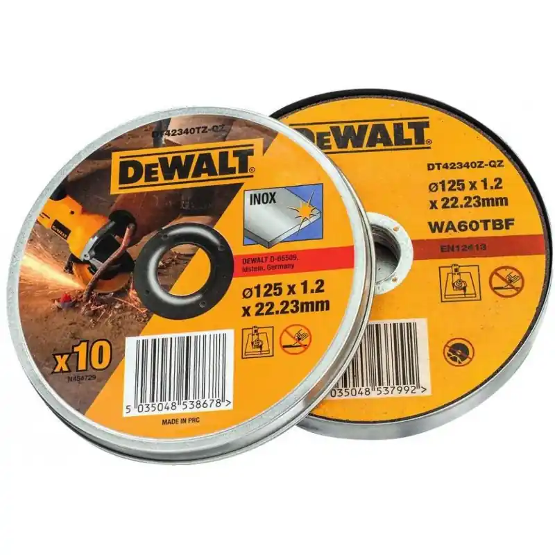 DeWALT DT42340TZ-QZ Trennscheibe Edelstahl flach 125mm, 10st Sonderaktion