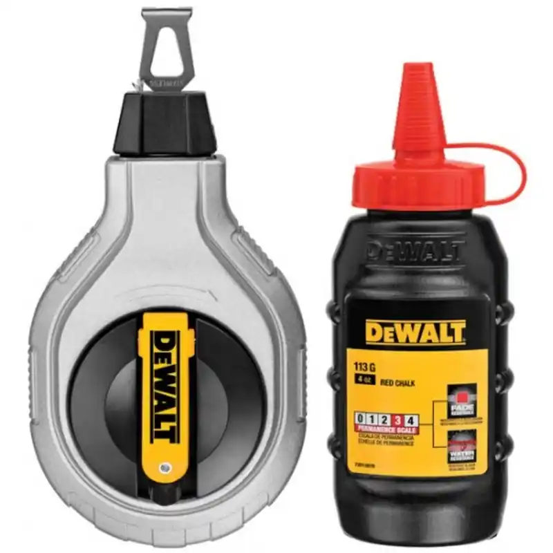 Highlight DeWALT DWHT47408-0 Schlagschnur-Set 30 Meter, mit roter Kreide