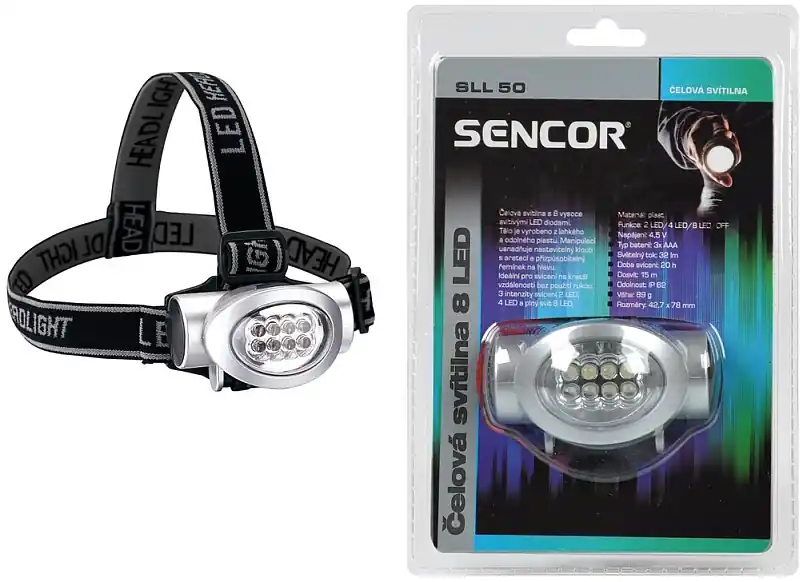 Direktkauf SENCOR SLL 50 Headlamp 8 LED 3xAAA