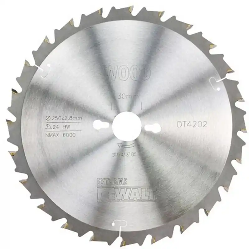 Kracherpreis DeWALT DT4202-QZ Sägeblatt 250 x 30mm 24 Zähne TCG 10°