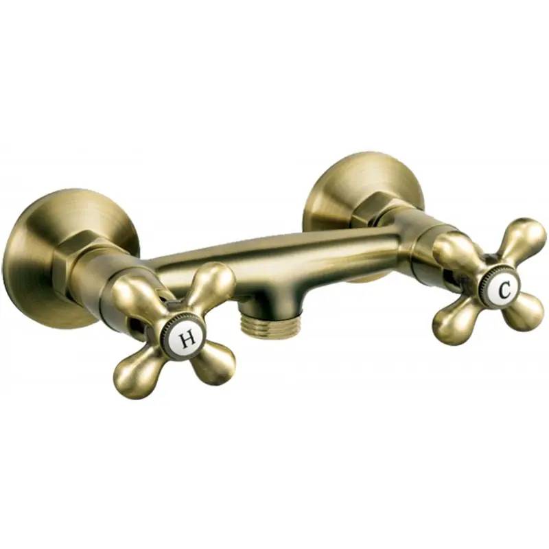 Geprüft FERRO ANTICA Zweigriff Duscharmatur, 150mm, Bronze BAI7BR