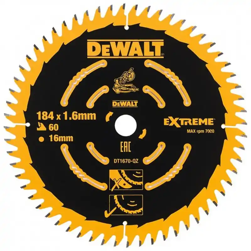 DeWALT DT1670-QZ Kreissaegeblatt 184 x 16 mm, 60WZ Angebot