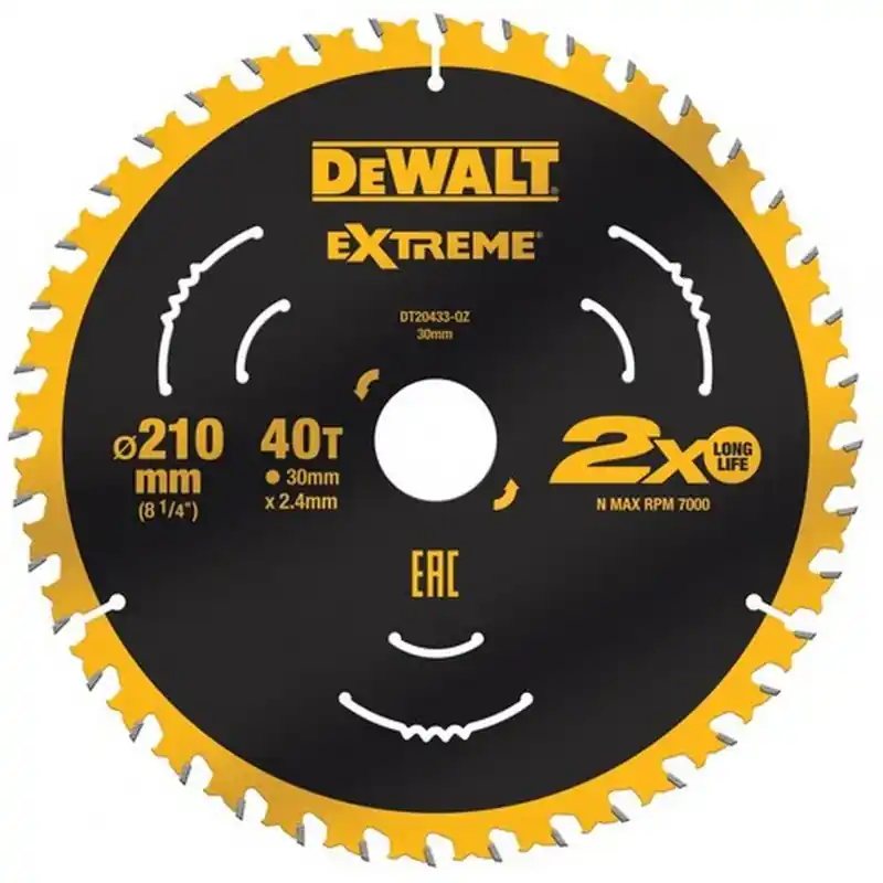 DeWALT DT20433-QZ Holzscheibe Säge 210 x 30 mm 40z Jetzt Bestellen