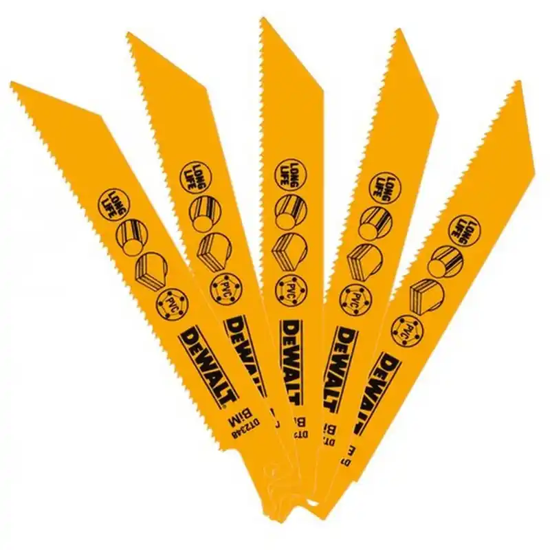 Sonderaktion DeWALT DT2348-QZ Saebelsaegeblatt BIM Universal 152mm, 5 Stück