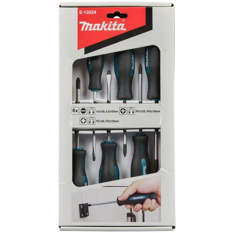 Makita E-13524 Satz Schraubendreher 6 Stück Kracherpreis
