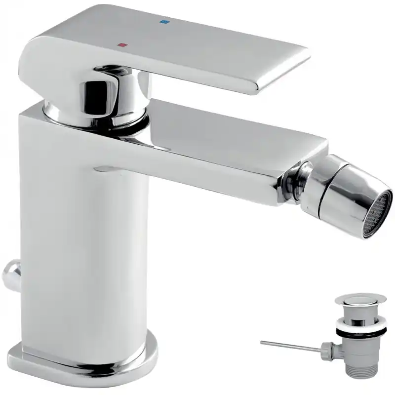Preisknaller NOVASERVIS NOBLESS SHARP Bidetarmatur mit Ablaufgarnitur, Chrom 37011,0