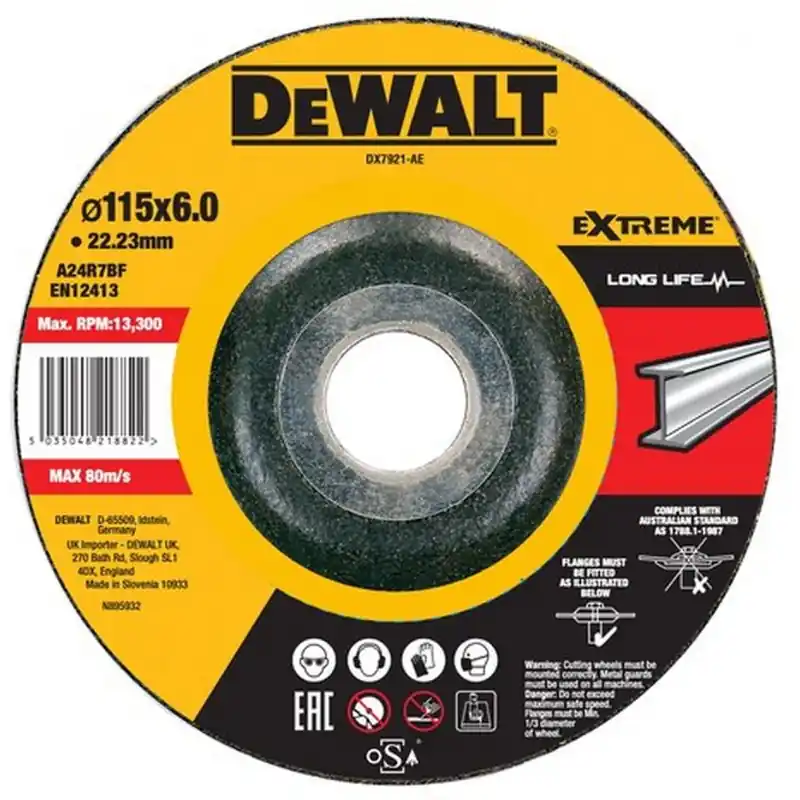 DeWALT DX7921 Schruppscheibe 115x6x22,23 mm Metall Jetzt Kaufen