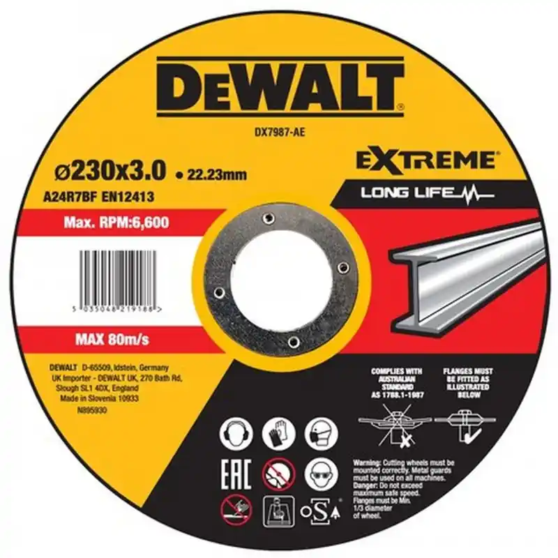 Knallerangebot DeWALT DX7987 Trennscheibe 230x3x22,23 mm Metall