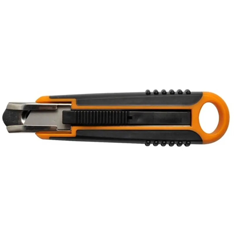 Fiskars Sicherheits Cutter, 18mm, 14cm, schwarz/orange 1004683 Günstig
