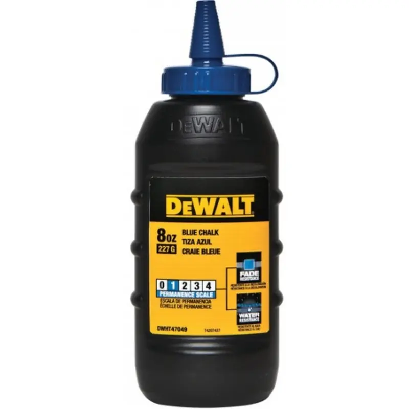 DeWALT DWHT47049-9 Schlagschnurkreide blau 225g Haltbarkeitsgrad 1 für Innen- und Außenber Sofort Bestellen