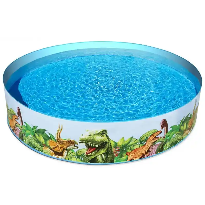 Geprüft BESTWAY Fill ‘N Fun Dinosaurier Planschbecken, 244 x 46 cm 55001