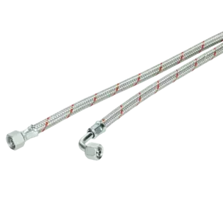 Preisknaller Ölschlauch 1/4" Rohrbogen x 3/8" Überwurfmutter 1000 mm
