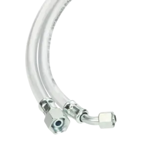 Klarsichtschlauch 1000 mm eine Seite mit Dichtkegel andere Seite mit Rohrbogen Super-Preis