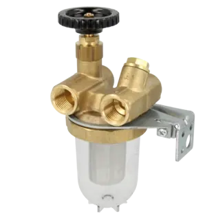 Zweistrang Heizölfilter Oilpur Nickelsieb,beidseitig 1/2" Absperrventil 2120104 Kracherpreis