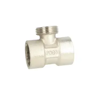 Top-Seller T-Stück, 3/4", messing vernickelt passend für Strömungswächter JSW
