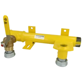 Top-Seller Montage-Einheit für Zweirohrgaszähler m. Kugelhahn, Verschraubung, 2" x 1"