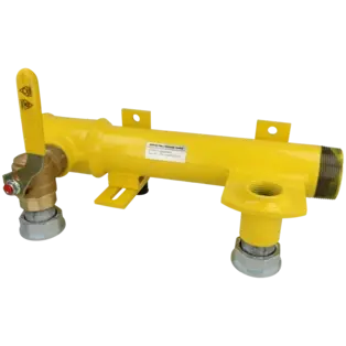 Montage-Einheit für Zweirohrgaszähler m. Kugelhahn, TSV, 1½" x 1" Mega-Angebot