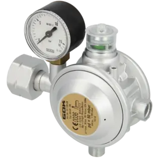 Abverkauf Niederdruckregler EN61-DS 16 bar mit Manometer, 90°