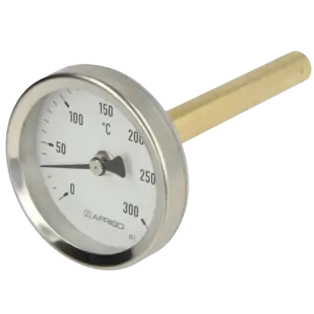 Direktkauf Bimetall-Zeigerthermometer 0-300°C 100 mm Fühler mit 63 mm Gehäuse