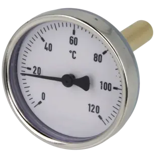 Bimetall-Zeigerthermometer 0-120°C 63 mm Fühler mit 63 mm Gehäuse Nur Für Kurze Zeit
