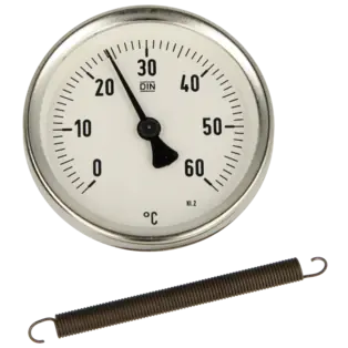 Rabatt Bimetall-Anlegethermometer 0 bis 60°C Gehäuse 63 mm