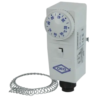 Markenware Anlegethermostat 20 - 90 °C mit außenliegender Verstellung