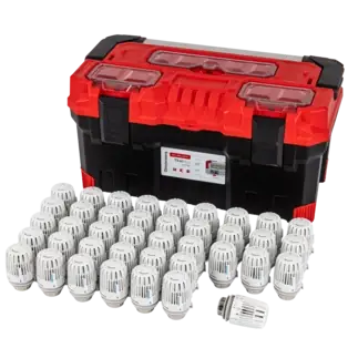 Bestpreis Werkzeug-Box Titan mit 40 Stück Thermostatköpfen K