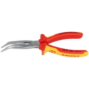 KNIPEX Flachrundzange mit Schneide VDE L 200mm, 40° Backen 2626200 Begrenztes Angebot