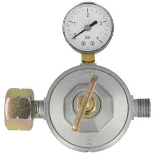 Must-Have Kleindruckminderer M 61-V-G mit Manometer Komb.A x G 3/8 LH-KN