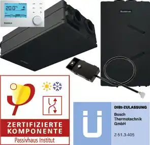 Buderus Logavent HRV156-100 K S zentrales Kompaktlüftungsgerät mit WRG, VC310, HS/VS-A 7739621516 Sonderangebot