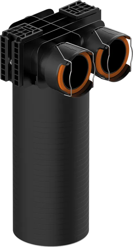 Viessmann Luftdurchlassgehäuse R75 L, aus PP, Stutzenlänge 300 mm, 7377341 7377341 Highlight