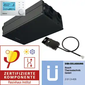 Buderus Logavent HRV156-120 K S zentrales Kompakt-Lüftungsgerät, 30 - 165 m3/h 7739621522 Letzte Chance