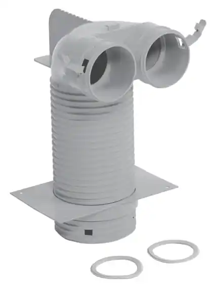 Echt Vaillant Luftein/-auslass 90° Ø 125 mm für bis zu zwei Luftschläuche Ø 75/62 mm 0020176832