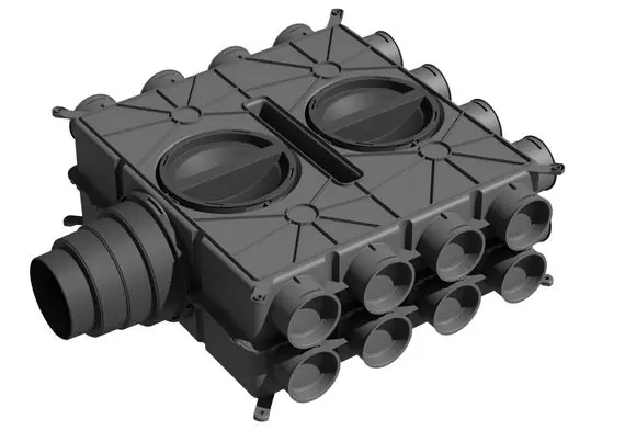 Direktkauf Wolf CWL Luftverteiler für Zu- oder Abluft, DN125-180, 24 Stutzen DN 75 2577597