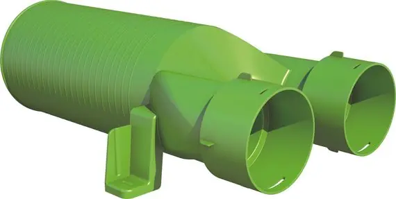 Wolf CWL Anschlussteil für Ventil DN125, Rohrkappe und Rohrstutzen, DN 75, 180° 2577881 Geprüft