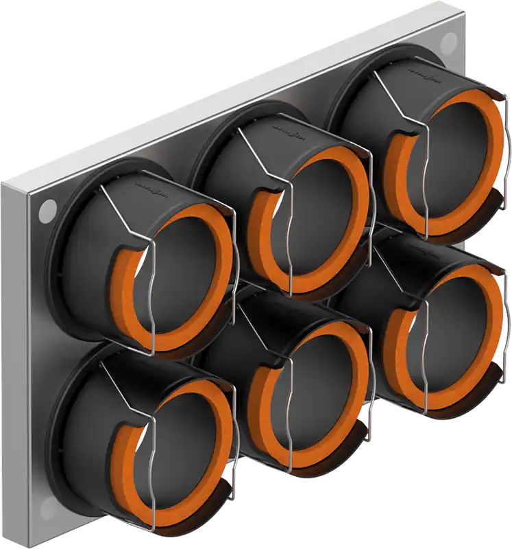 Viessmann Anschlussplatte 6-fach R90 S, (BxHxT) 360 x 227 x 83mm, 7377374 Sonderangebot