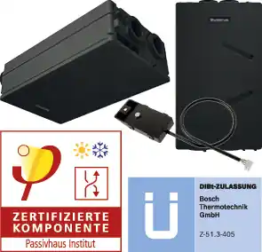 Preisknaller Buderus Logavent HRV156-100 K S OR zentrales Kompaktlüftungsgerät mit WRG, HS/VS-A 7739621517