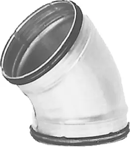 Buderus BM45-100 Bogen 45°, Metall, DN 100, für Wohnungslüftungsgerät 7738112484 Bestpreis