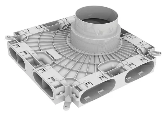 Vaillant Niedrigbau-Luftverteiler/-sammler für Luftschlauch flach 52 x 132 mm 0020231943 Wochenendangebot