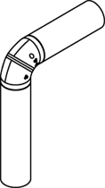 Viessmann Bogen 90° Kompakt, DN 180, 7202970 Preisreduziert