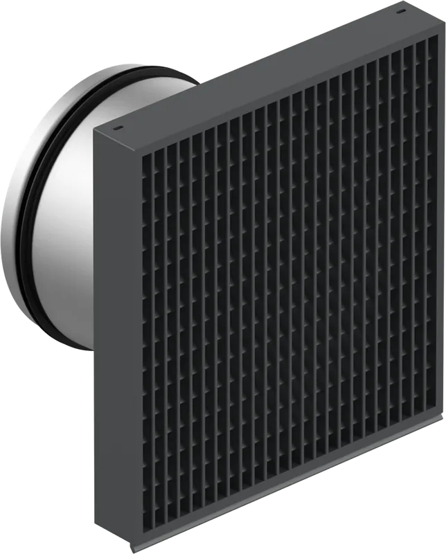 Viessmann Vitoair Außenwandblende DN 125, Anthrazit, 275 x 275 mm 7974027 Neue Kollektion