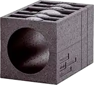 Markenprodukt Wolf FWL-PushPull MB Mauerblock Mauerdurchführung, LxBxH 365x248x248mm, Ø 185mm 2578001