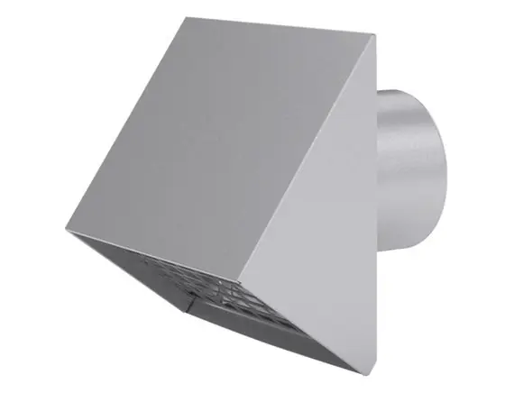 Expressversand Vaillant Fassadendurchführung VAZ-G180 mit Wetterschutzgitter weißaluminium Ø 180 mm 0010031860