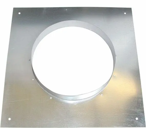 Wolf Kanalanschlussplatte Ø 315 mm für DV-2-250/DV-2-315, Stahlblech, verzinkt 2138658 Begrenztes Angebot