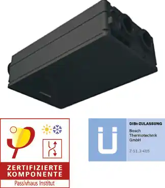 Buderus Logavent HRV156-120 K B zentrales Kompakt-Lüftungsgerät, 30 - 165 m3/h 7739621505 Garantierte Lieferung