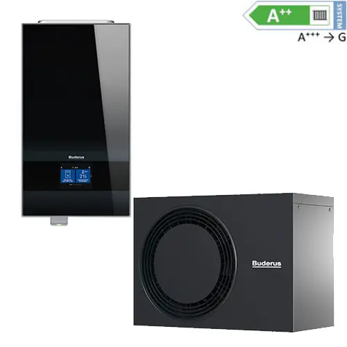Buderus WLW186i-5 AR E, Luft-Wasser-Wärmepumpe, Funkmodul MX400 7739624129 Neue Kollektion